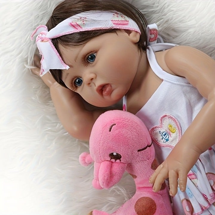 1733-19inch/48cm Reborn Baby Doll With Wig Cover-9871