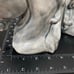 Vintage MCM Mid Century Modern Bluish Gray Crackled Ceramic Horse Head Bookends