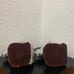 Vintage MCM Mid Century Modern Bluish Gray Crackled Ceramic Horse Head Bookends