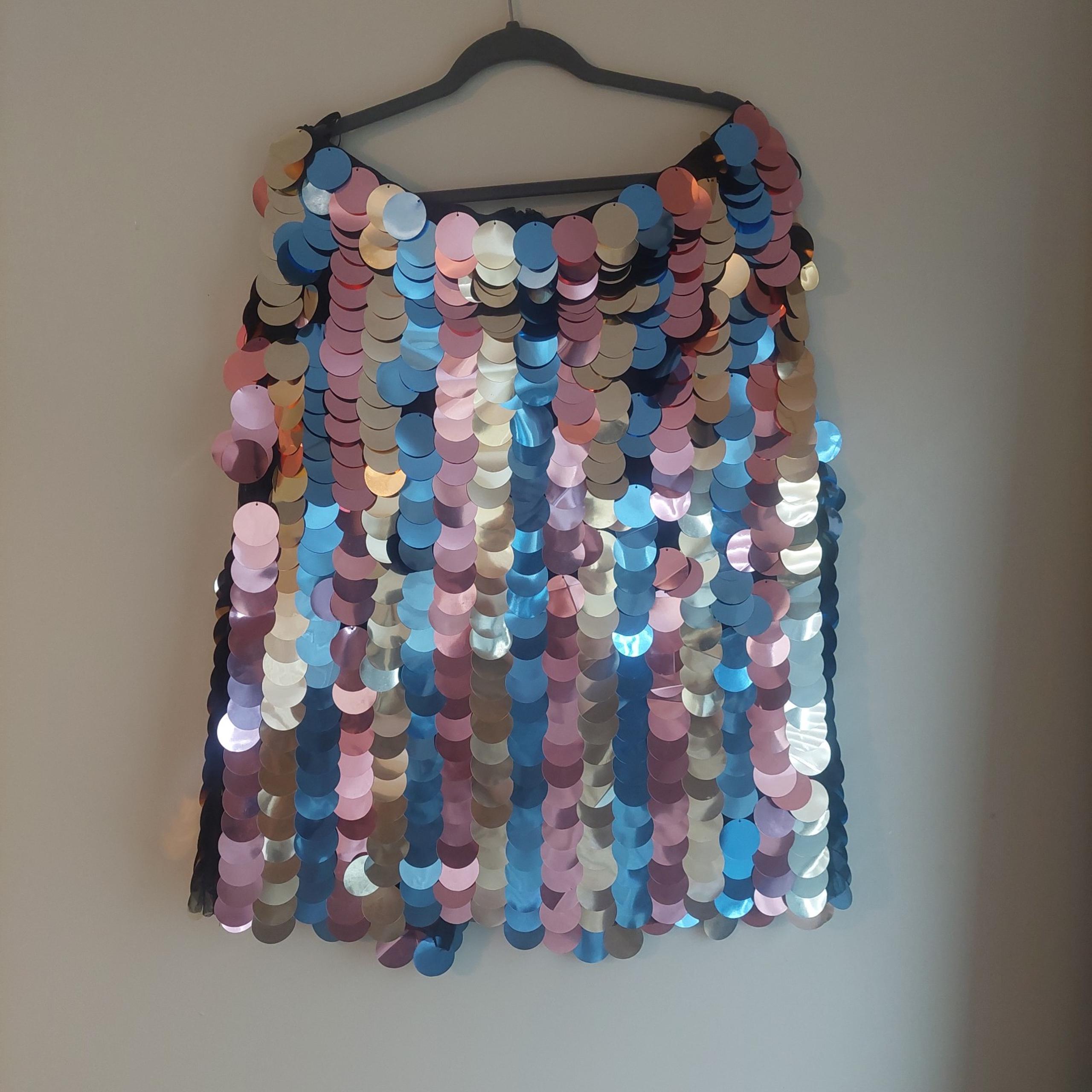 Maeve Side-Slit Sequin Skirt Sz XL - Anthropologie