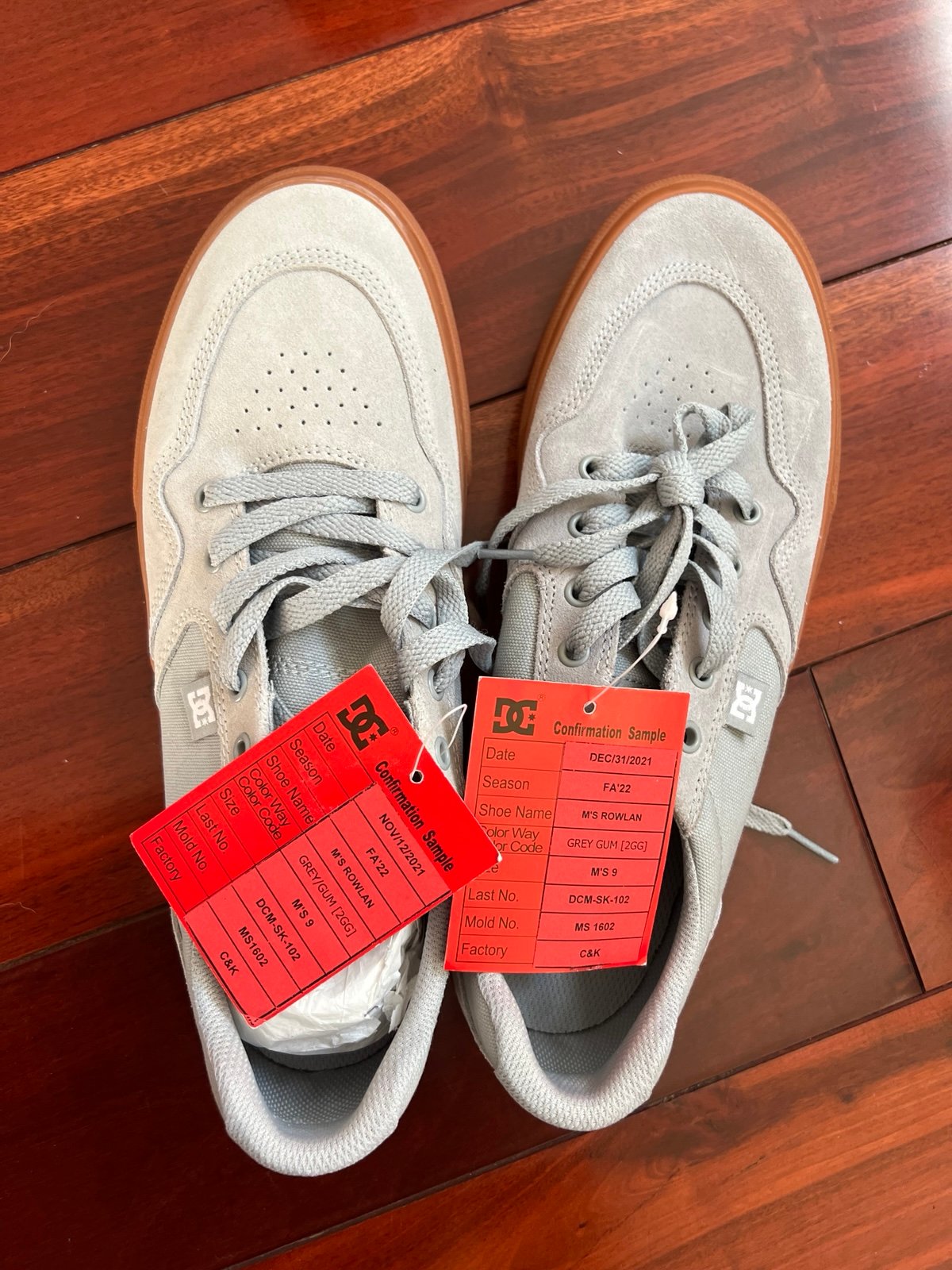 DC SHOES ROWLAN GREY SZ 9