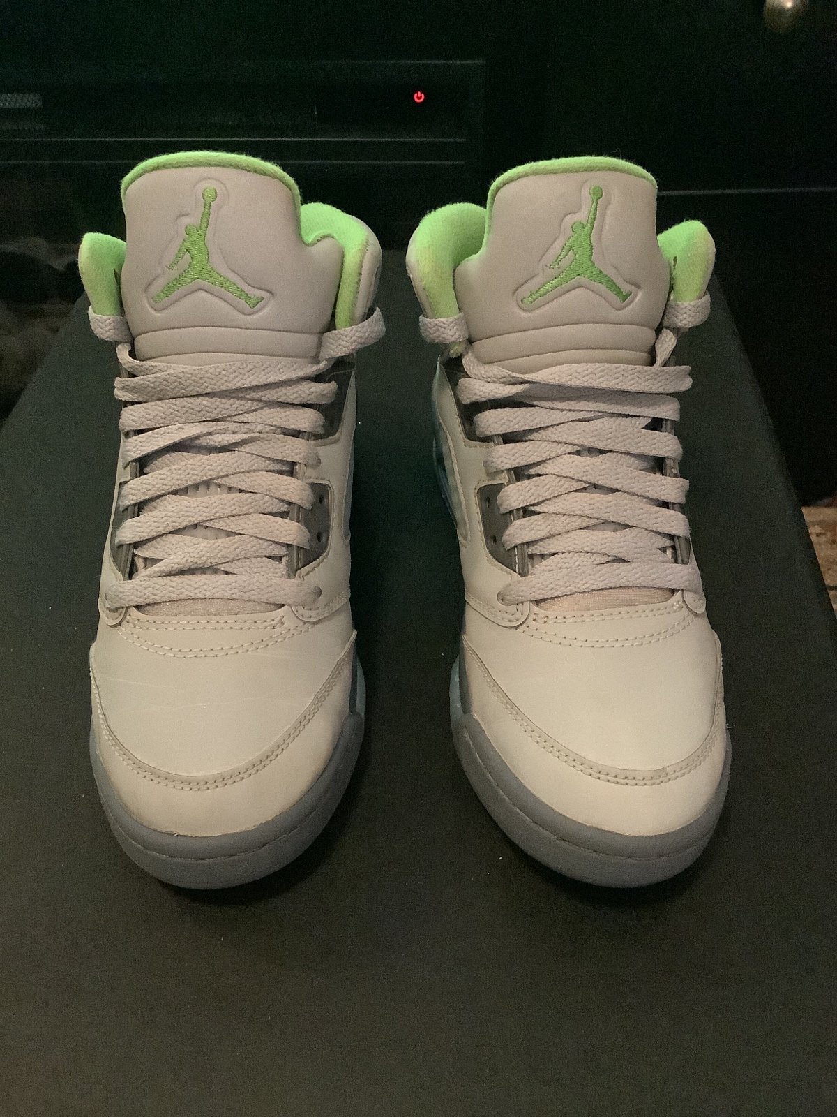 Nike Air Jordan 5 V “Green Bean” GS Shoes Size 4.5Y or WMNS 6