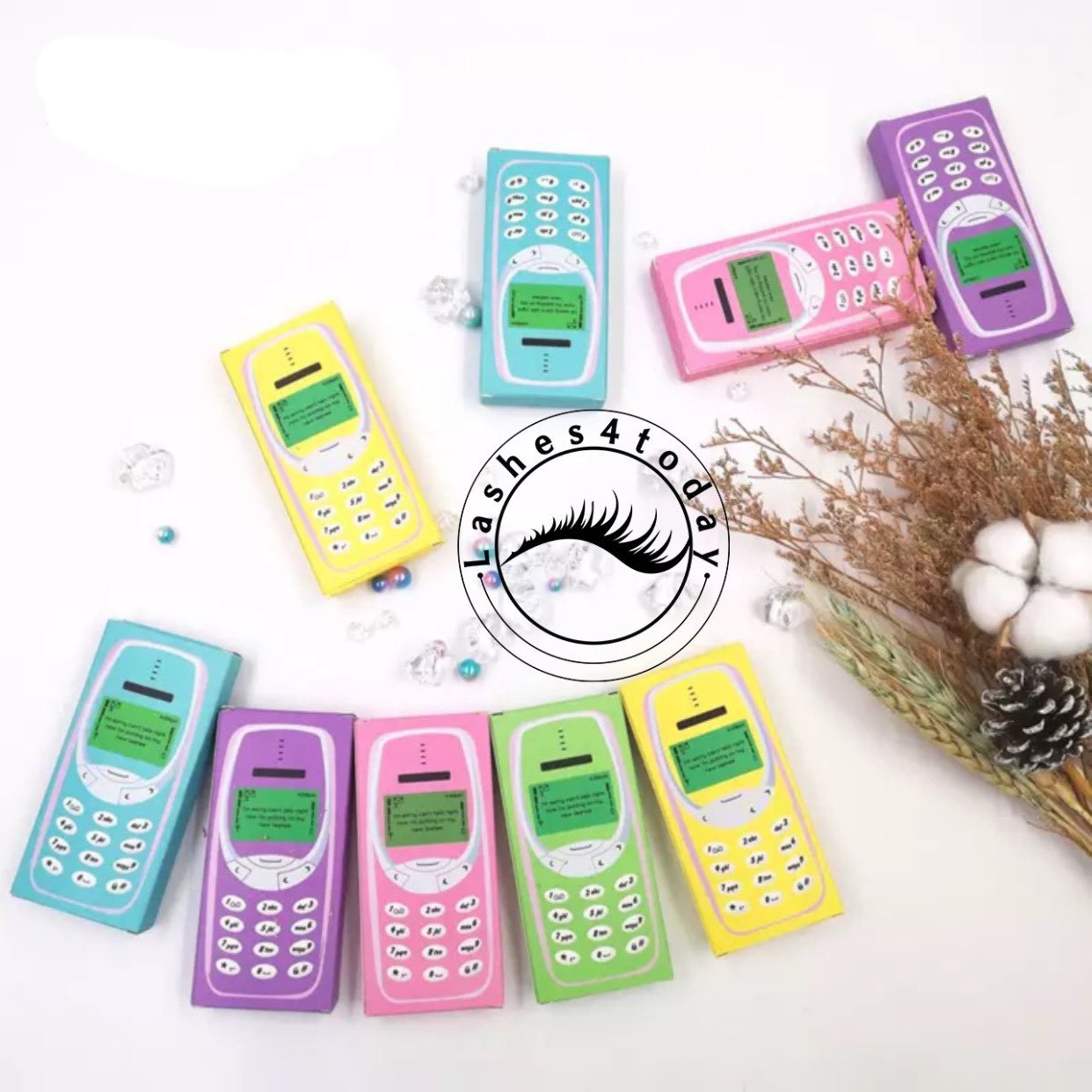 50 boxes eyelashes cellphone boxes