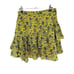 Derek Lam 10 Crosby Tired Asymmetrical Floral Mini Skirt in Yellow Blue Size 4