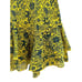 Derek Lam 10 Crosby Tired Asymmetrical Floral Mini Skirt in Yellow Blue Size 4