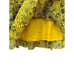 Derek Lam 10 Crosby Tired Asymmetrical Floral Mini Skirt in Yellow Blue Size 4