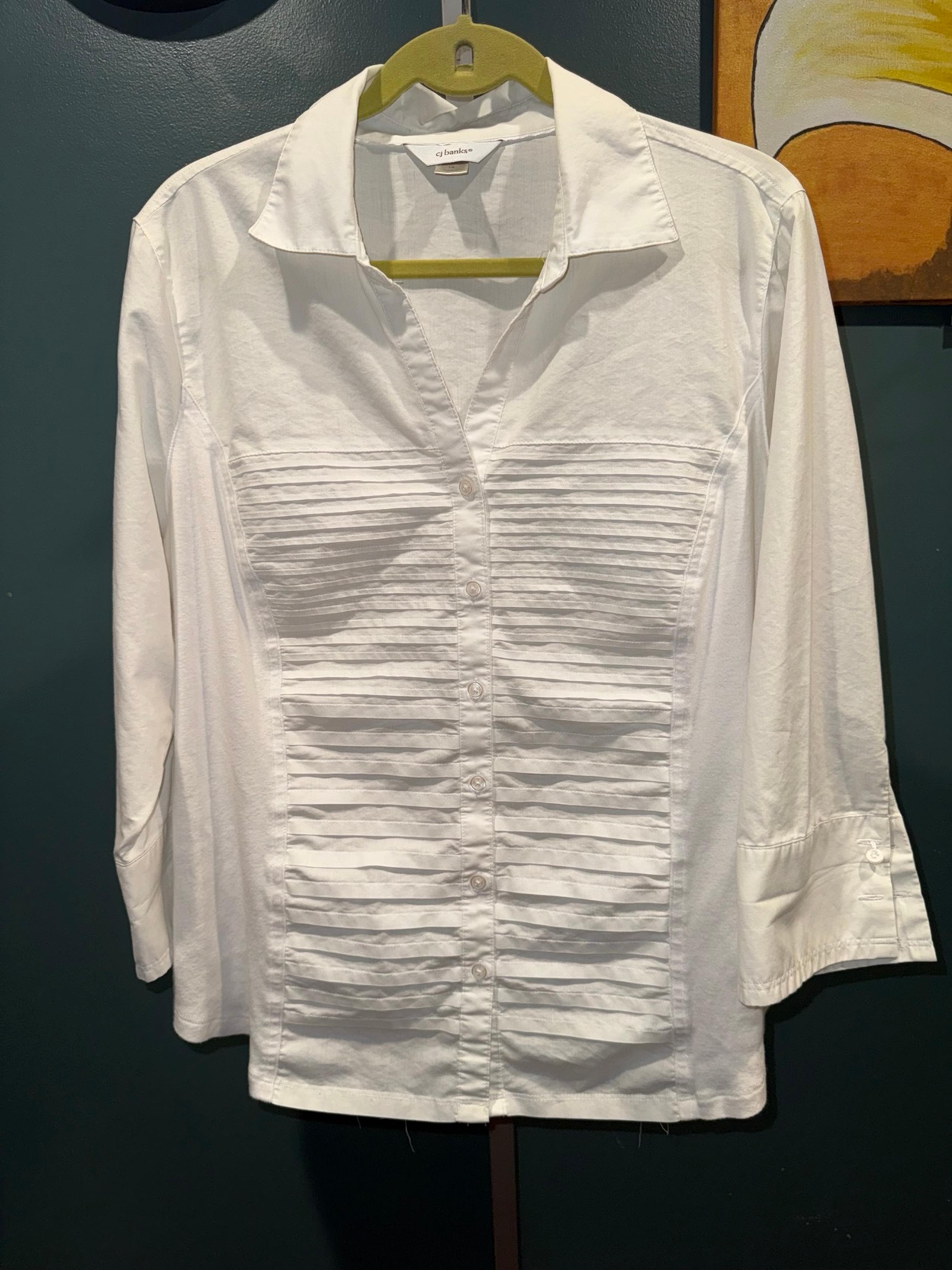 CJ Banks Button down blouse - Size 1X