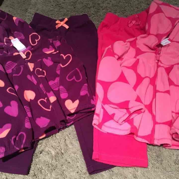 Toddler Girl 3T Fleece Tops & Bottoms