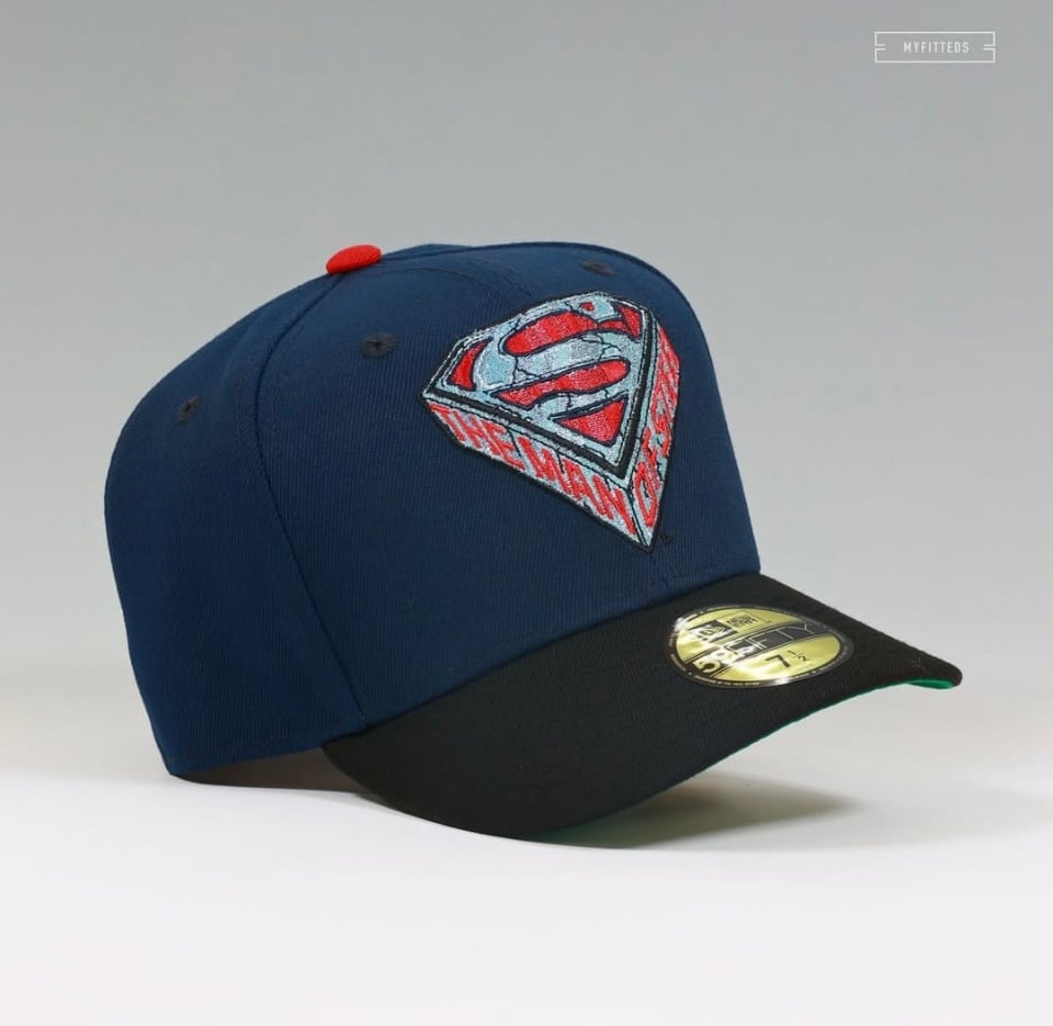 Myfitteds Superman the man of steel size 7 1/4 new era fitted in store exclusive