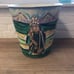 Golf Wastebasket Trash Can Hand Painted Heavy Unique