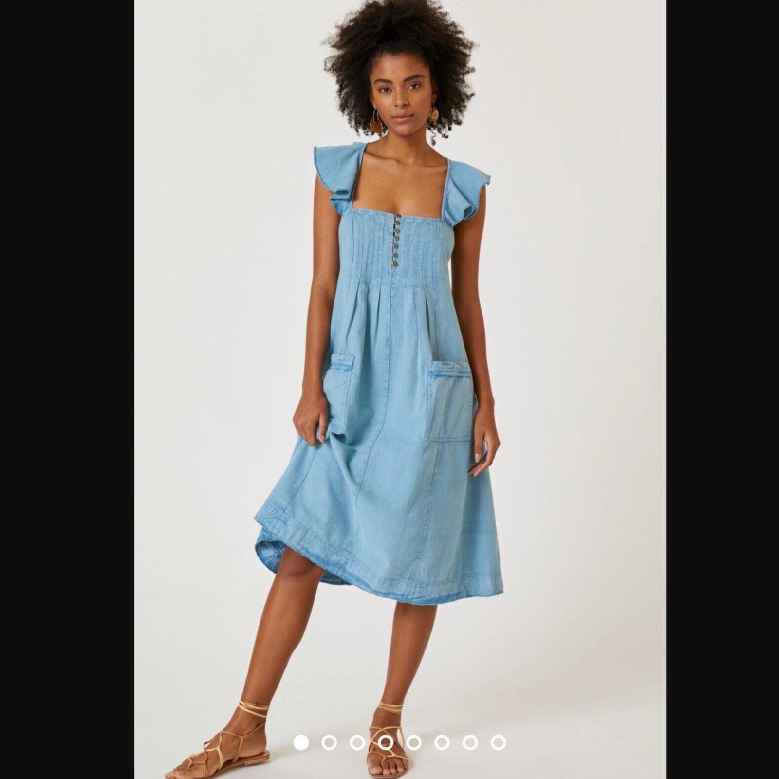 Anthropologie Pilcro Flutter Sleeve Midi Dress - New - Small