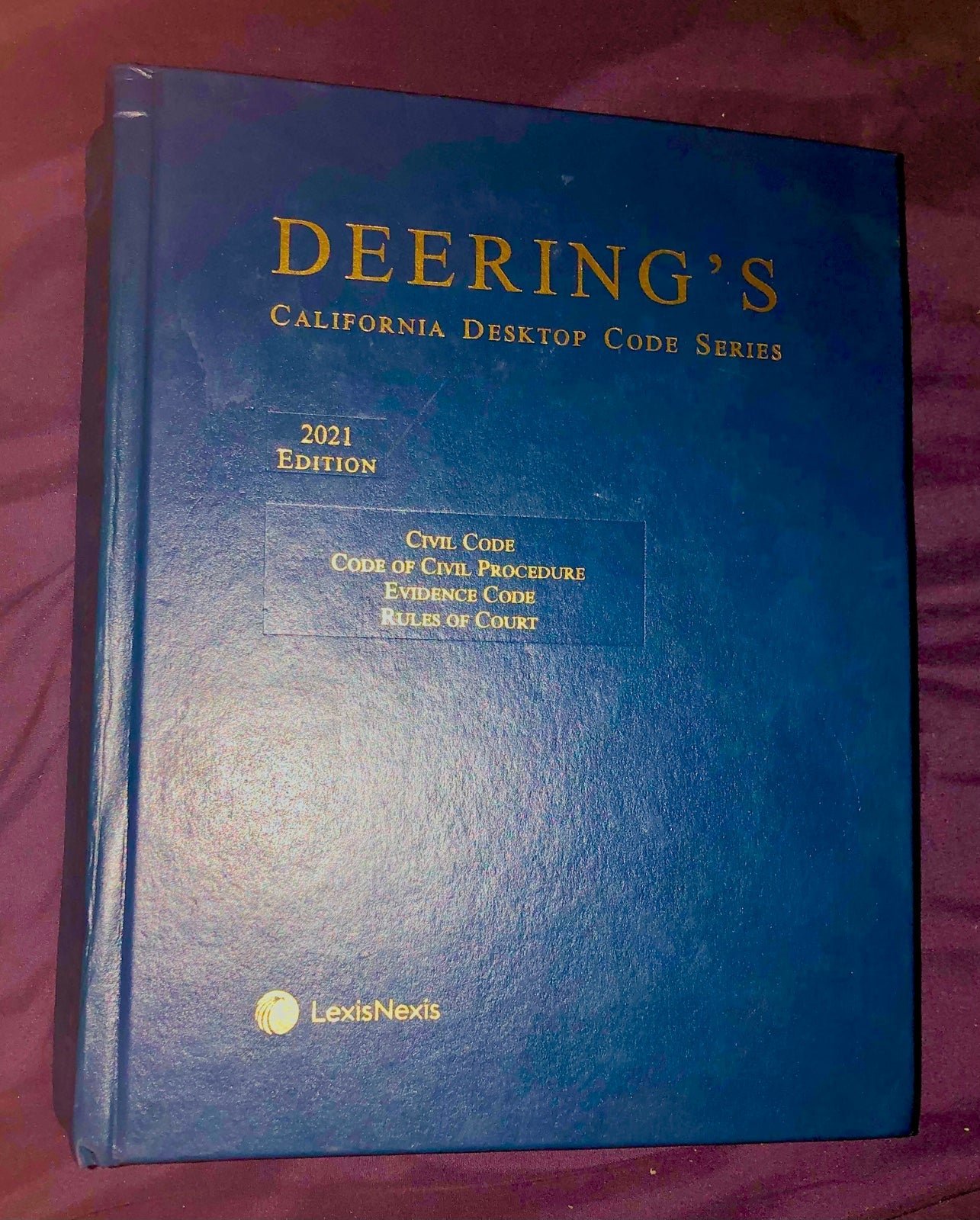 Deering California’s desk top code series 2021 edition Civil code code of civi