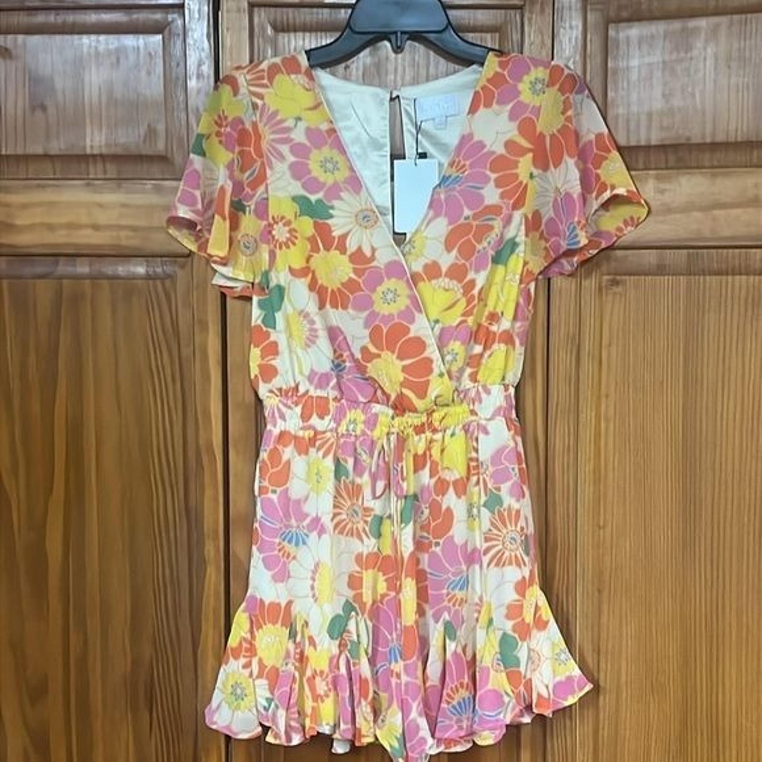 Sugarlips Zippy Tropical Floral Babygirl Romper