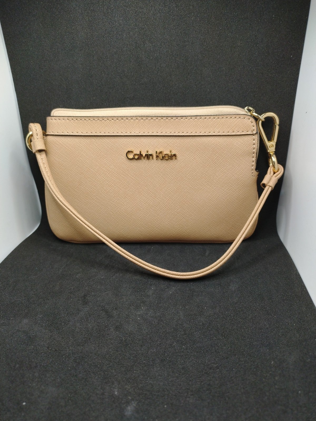 Calvin Klein beige&gold ladies clutch wallet store