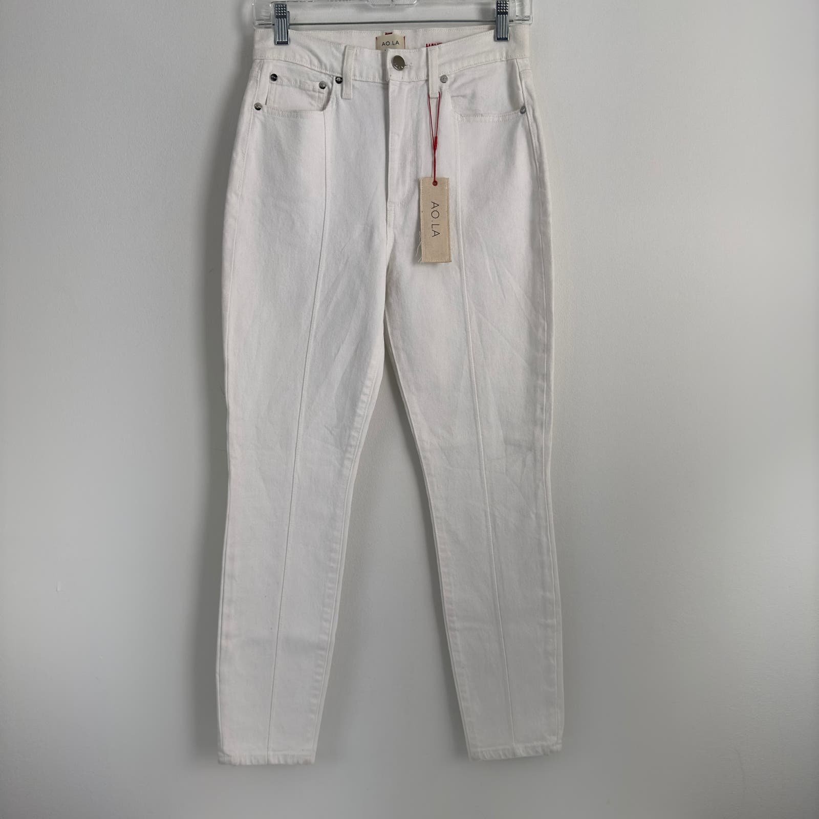 AO.LA by Alice and Olivia white skinny jeans
