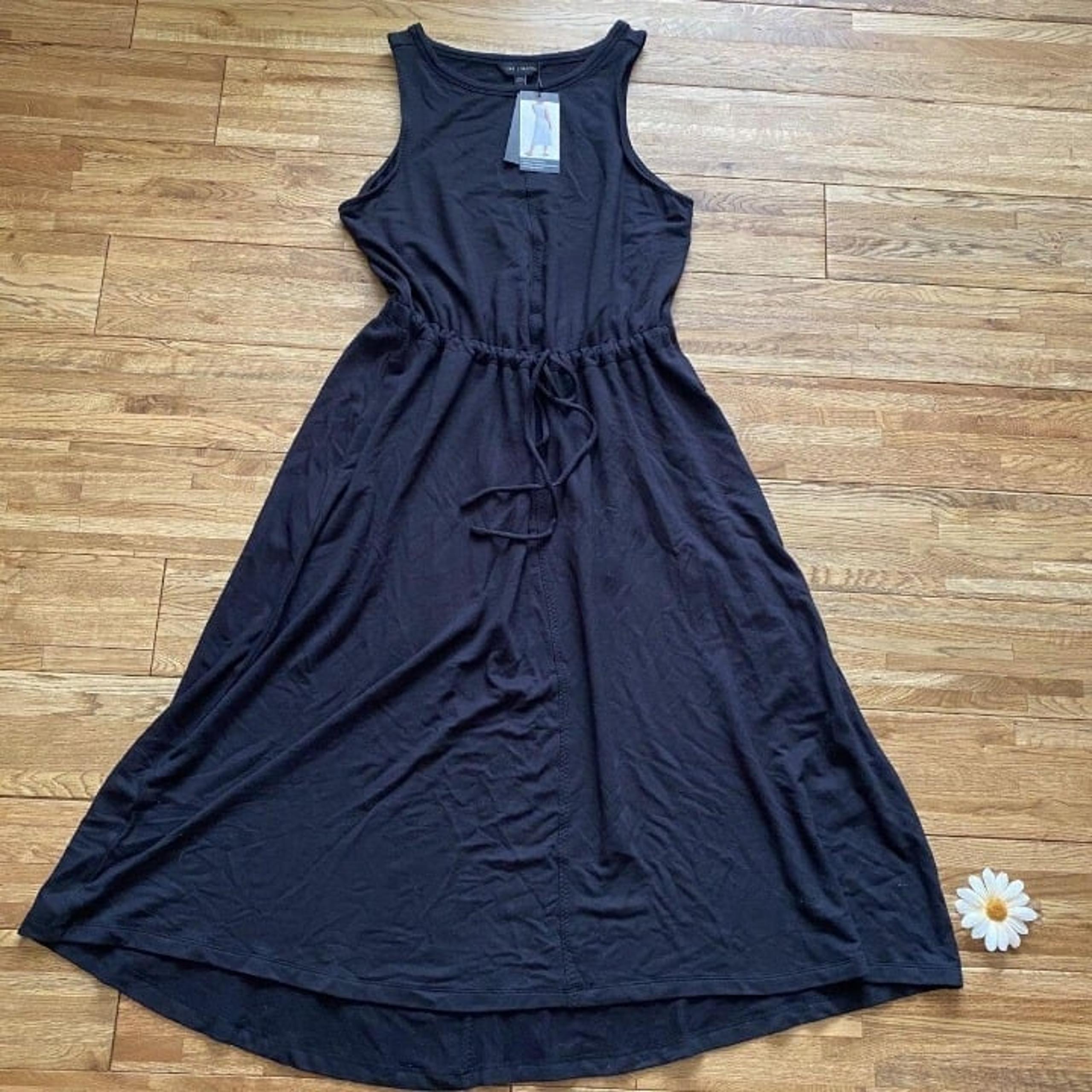 NWT The Limited Signature Black Midi Dress Size L