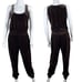 Commando Womens Size M Brown Velvet Tank Jogger Jumpsuit Athleisure Relaxed Fit