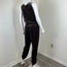 Commando Womens Size M Brown Velvet Tank Jogger Jumpsuit Athleisure Relaxed Fit