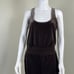 Commando Womens Size M Brown Velvet Tank Jogger Jumpsuit Athleisure Relaxed Fit