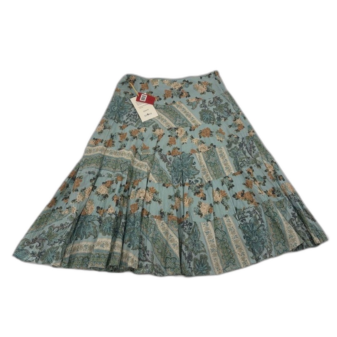 Anthropologie Tapemeasure Layered Floral Paisley Cottagecore Prairie Skirt Sz 6P