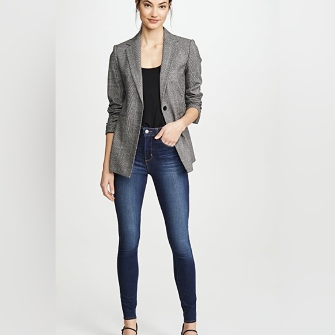 (B26) NEW L'Agence Marguerite Skinny Dark Blue Jeans, Size 24, NWOT