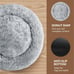 JOLLYVOGUE Donut Dog Bed, Comfort Round Dog Bed, Anti-Anxiety Calming Cuddler Do