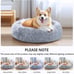 JOLLYVOGUE Donut Dog Bed, Comfort Round Dog Bed, Anti-Anxiety Calming Cuddler Do