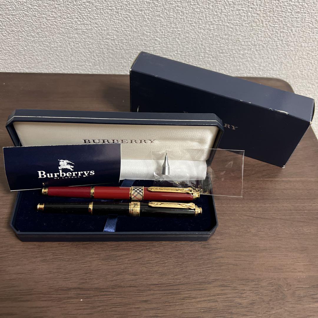 Discontinued Burberry Kelly Cap-Type Mechanical Pencil Set of 2