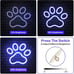 New Dog Paw Print Neon Sign LED Light for Bedroom, Kids Room & Cute Wall Decor
