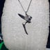 Vintage Sterling 3-D Tinker Bell Fairy Pendant with chain