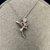 Vintage Sterling 3-D Tinker Bell Fairy Pendant with chain