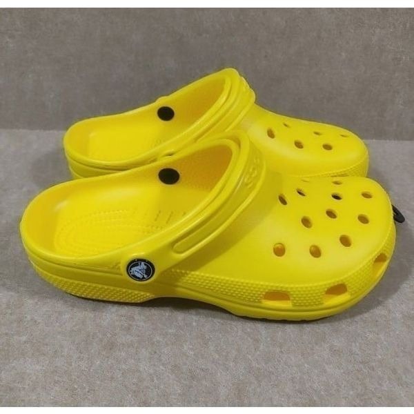 Crocs Classic Unisex Lemon Citron Yellow Clogs Women Mens