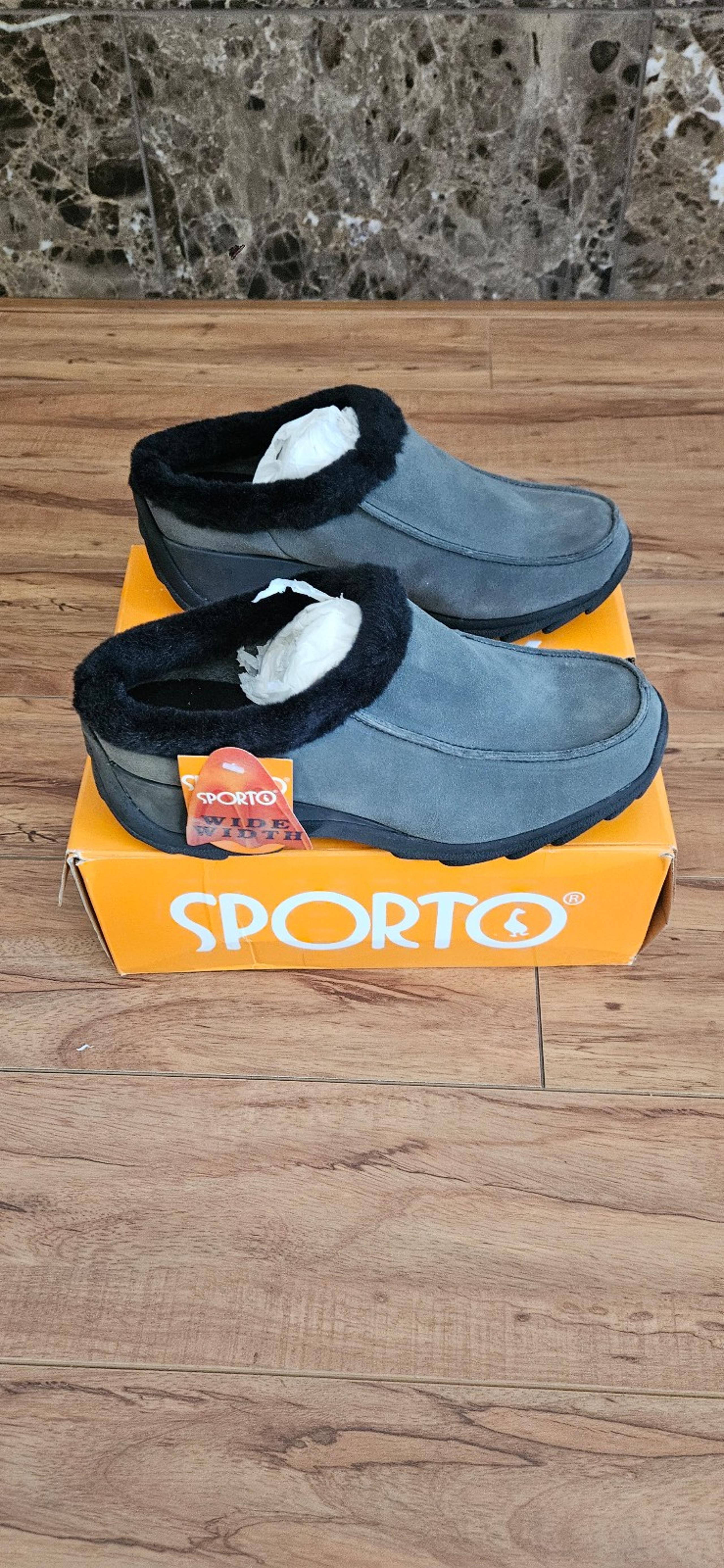 Women slip on booties
