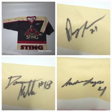Reebok Arizona Sting NLL #21 #18 #4 Signed Official Lacrosse Jersey Adult Size L
