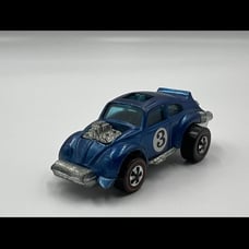 Hot Wheels Redline Evil Weevil 1970 Hong Kong Blue #3 Number 3 RARE Vintage HK
