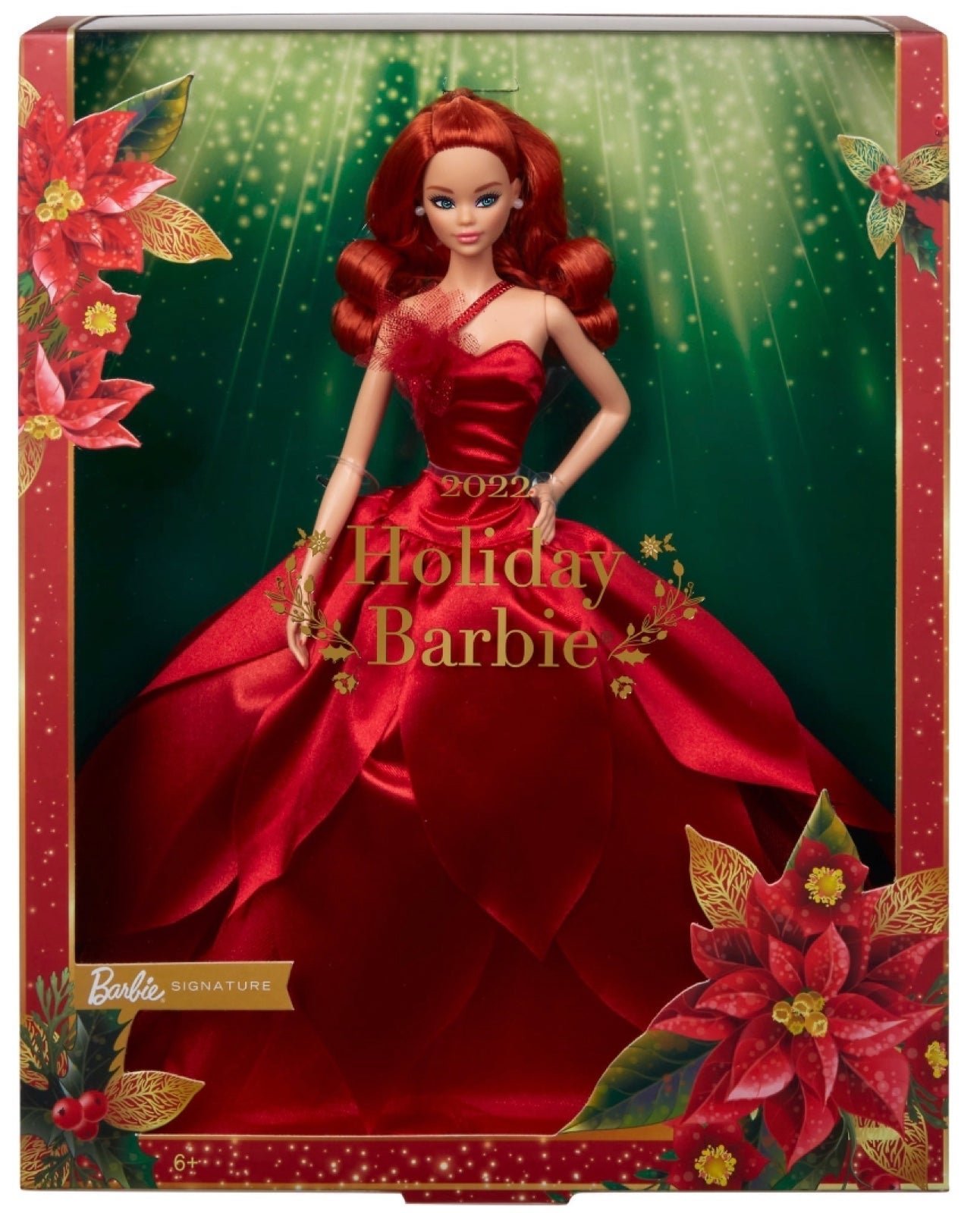 Barbie Signature 2022 Holiday Doll with Red Hair, Collectible Series
