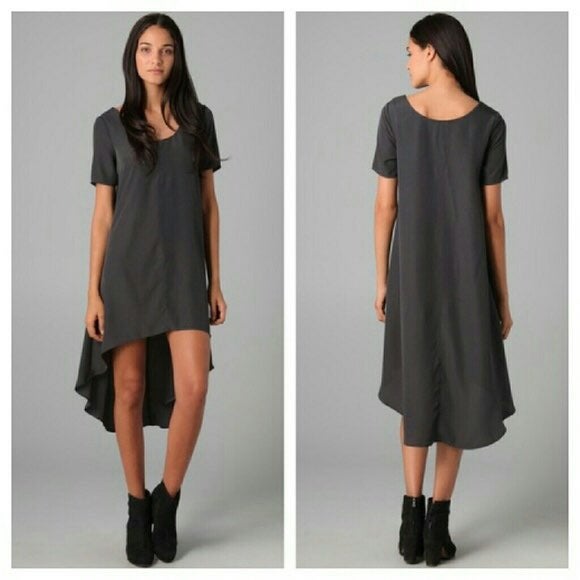 BB Dakota Alana High / Low Dress Gray