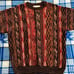 Vintage Rare Norm Thompson Knitted Pullover Sweater Biggie Coogi Style Large L