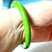 End of Day Apple Green Bakelite Bangle