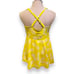Torrid 5 (5x 28) Yellow Pineapple Lace Trim Mid Wireless Swim Dress w/Briefs New