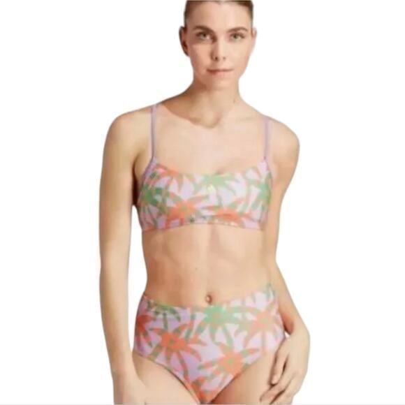 ADIDAS Farm Tropical Print High Waist Bikini Size XL NEW!