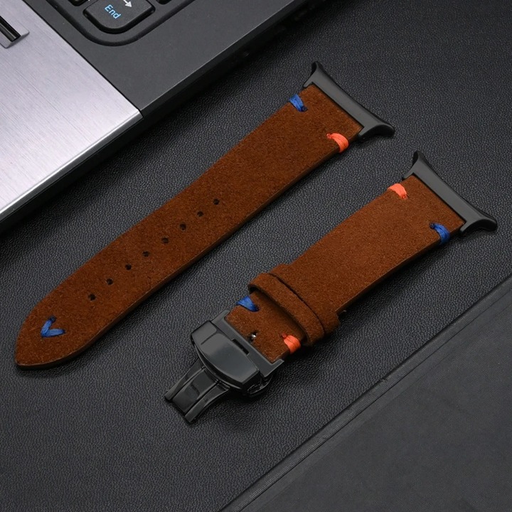 Only Band - Leather No Gaps Bracelet for Samsung Galaxy Watch 7 Ultra 47mm