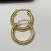 14K Yellow Gold Hoop Earrings