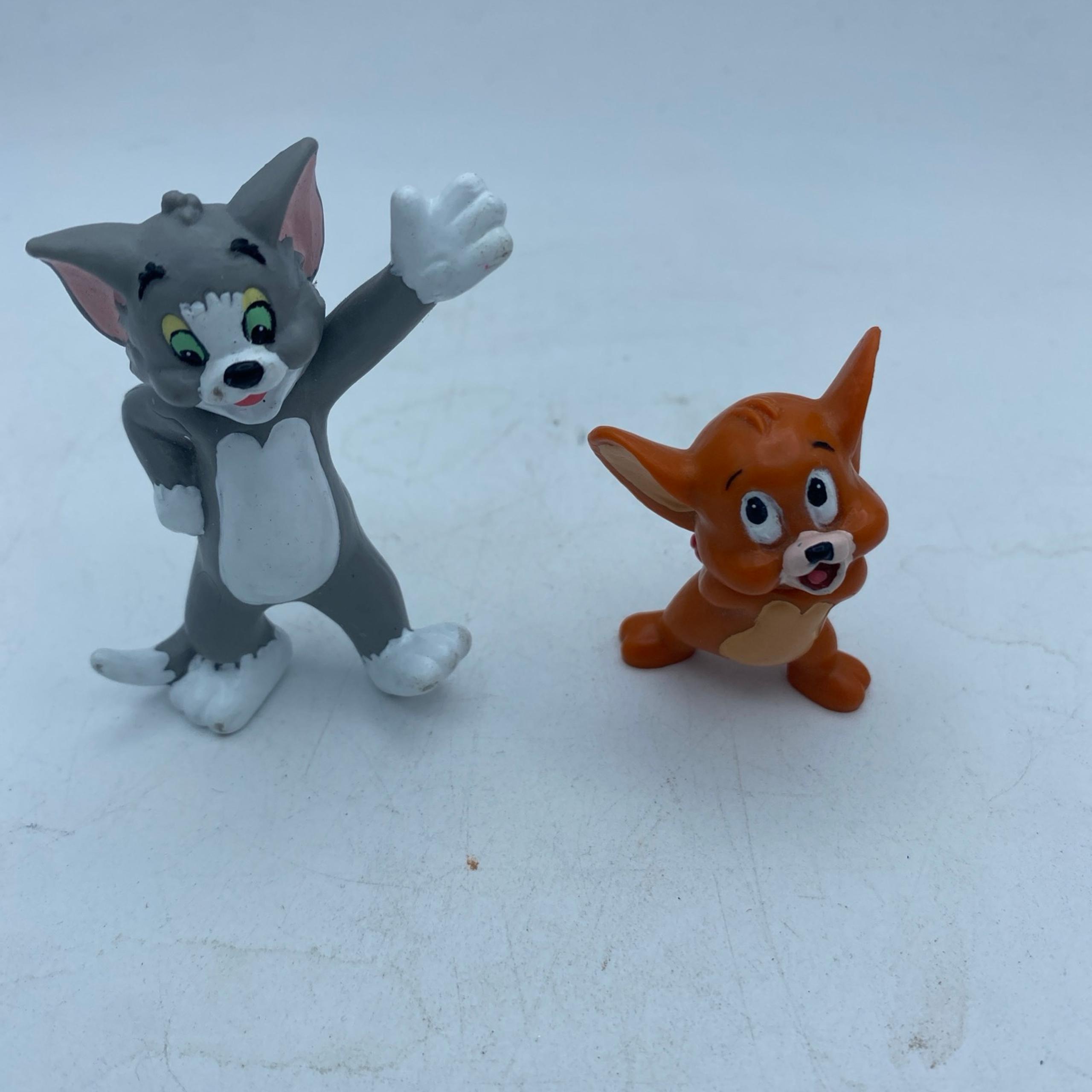 VTG 1992 Applause Tom And Jerry Hard Vinyl PVC action Figures cake Toppers