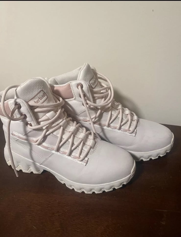 Timberland GreenStride Edge Pink Women Waterproof Hiking Boots Pink Size 10