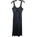 Prana Women's Jewel Lake Summer Dress Sleeveless Black Tonal Floral Size S