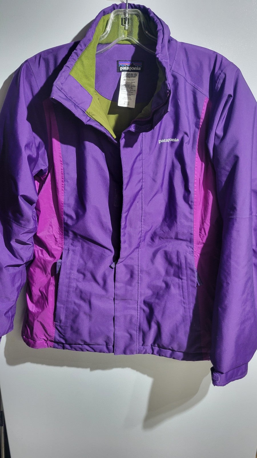 Girls Patagonia Full Zip Purple Jacket Size XL
