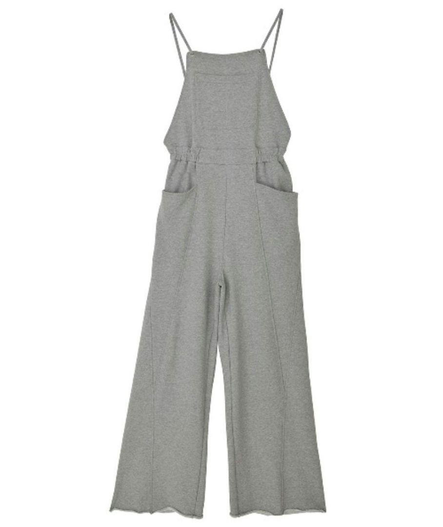 2025新商品 Ameri SWEAT ROMPERS EASY サロペット・オーバーオール・オールインワン