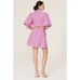 Jonathan Simkhai Aulora Pink Cut Out Short Sleeve A-Line Mini Dress Size Small
