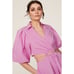 Jonathan Simkhai Aulora Pink Cut Out Short Sleeve A-Line Mini Dress Size Small